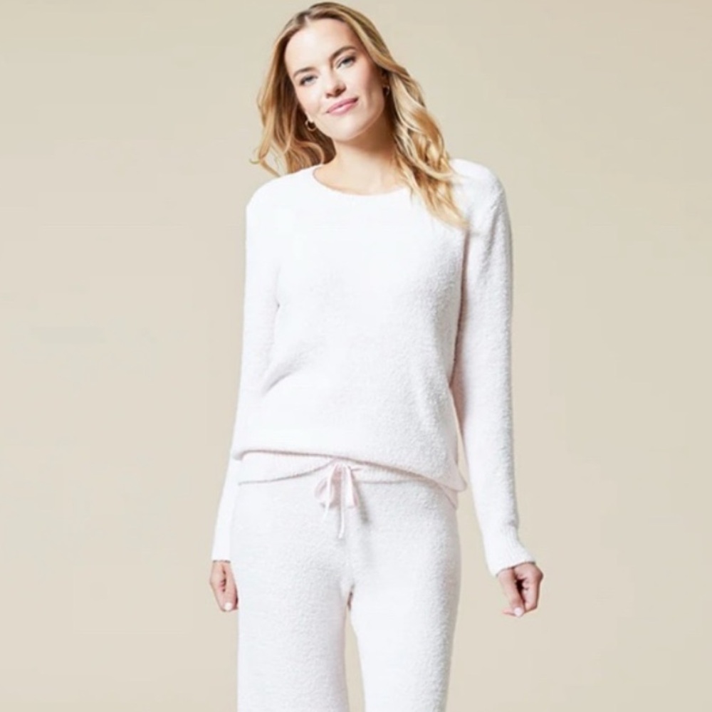 Softies Marshmallow Fabric Sweater In Heather Blush Pink